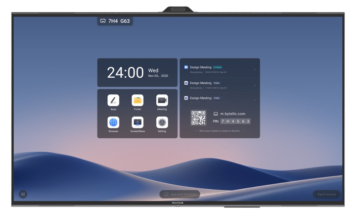 MAXHUB XBoard V7 T Series V655T 65” UHD Interactive Display